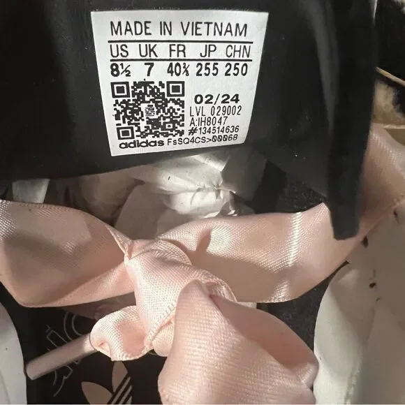 NWT Adidas Samba OG W Sneakers Black Pink Size Women’s 8.5 - Picture 13 of 13